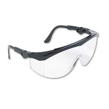 MCR™ Safety Tomahawk Wraparound Safety Glasses, Black Nylon Frame, Clear Lens, 12-box freeshipping - TVN Wholesale